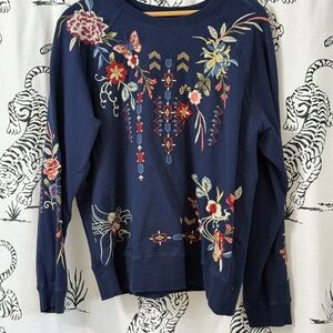 2PC SET Johnny Was Dreamer Raglan Sweatshirt & Pants